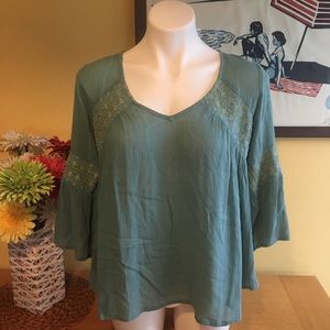 O’Neil Boho Sea Green Top - New